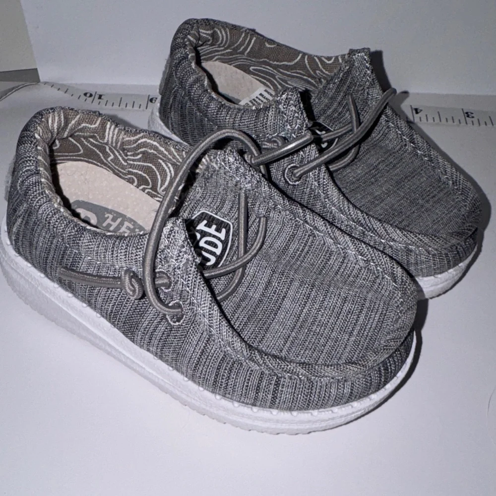 Hey Dude Kids Charcoal Moccasins